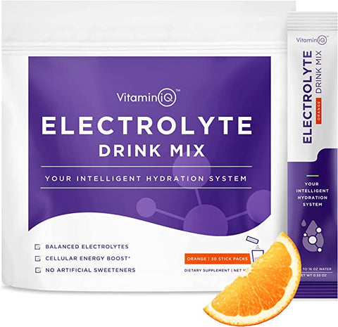 Electrolytes Powder (15 Hydration Packets, Orange)