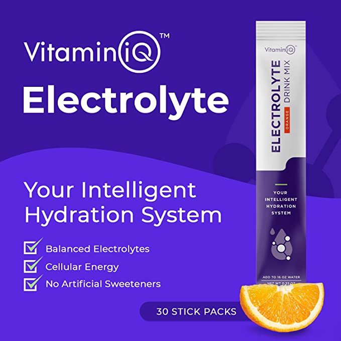 Electrolytes Powder (15 Hydration Packets, Orange)